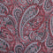 Schwarze & rote Paisley-Krawatte