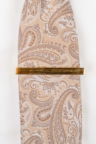 Børstet guld slipsenål PVD