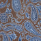 Braun & blau Paisley-Krawatte