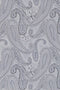 Slips & lommekluds pakke (Sølv paisley)