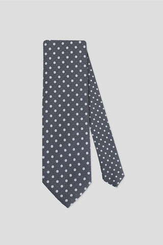 Gråt prikket slips PVD