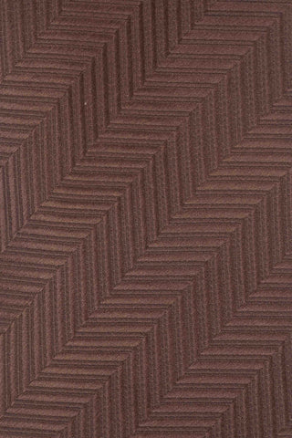 Brun lommeklud med sildebensmønster PVD