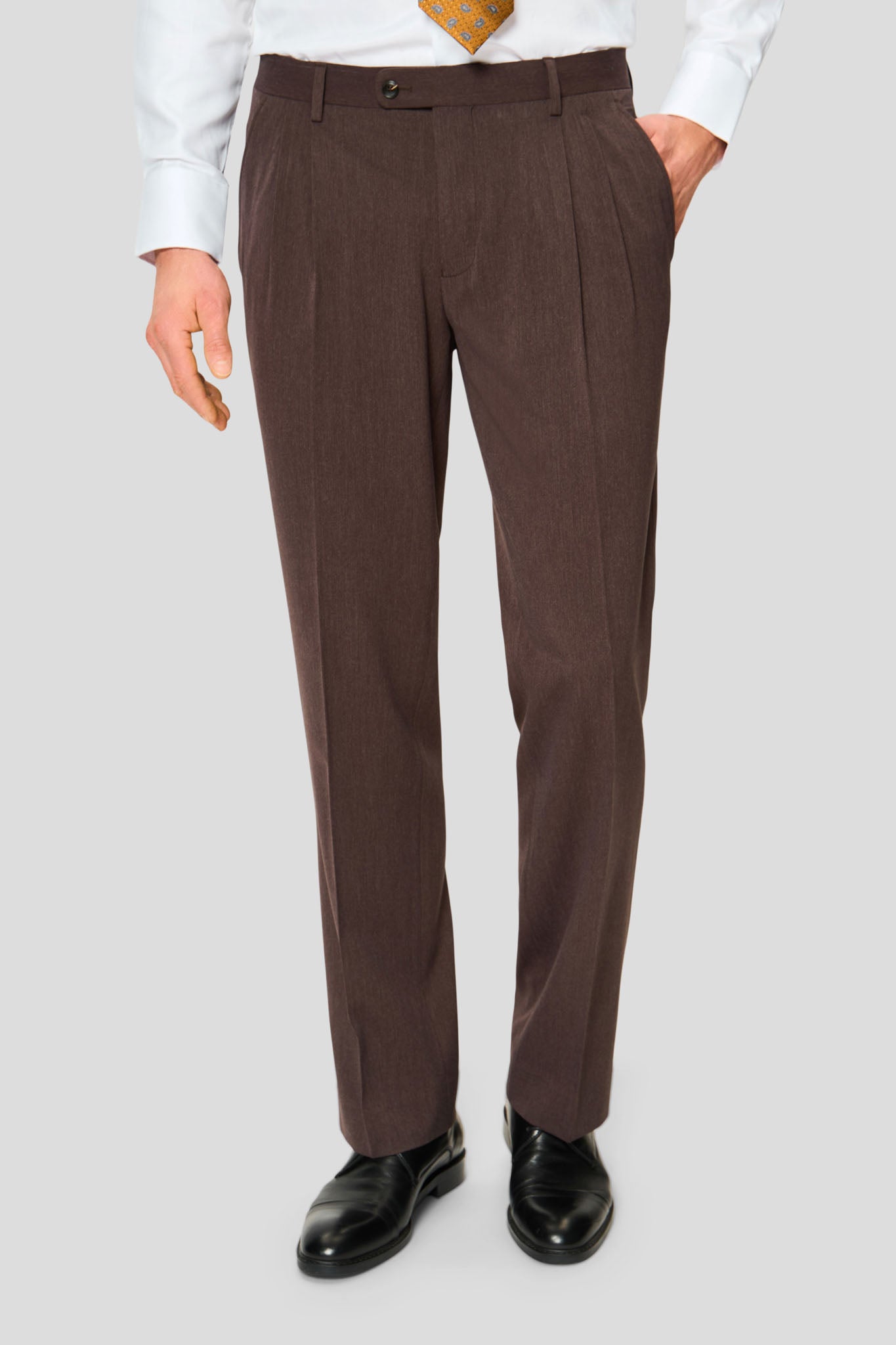 PRESTIGE mørkebrune habitbukser MBO