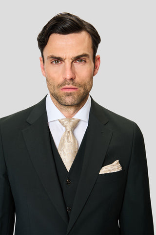 PREMIUM grønt three-piece jakkesæt