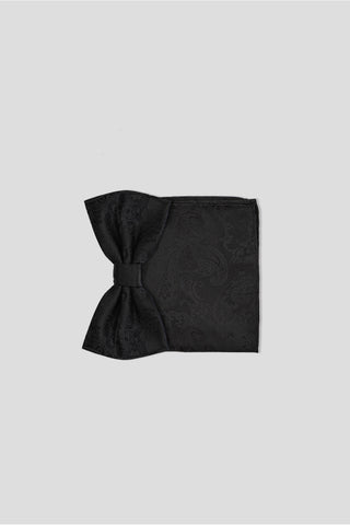 Butterfly & lommekluds pakke (Sort paisley butterfly) suitclub.dk