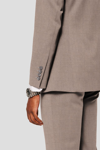 CUSTOM brunt uld jakkesæt SUIT CLUB