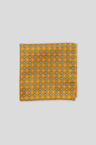 Gul blomstret lommeklud PVD