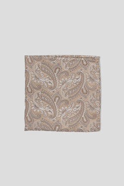 Champagne paisley lommeklud