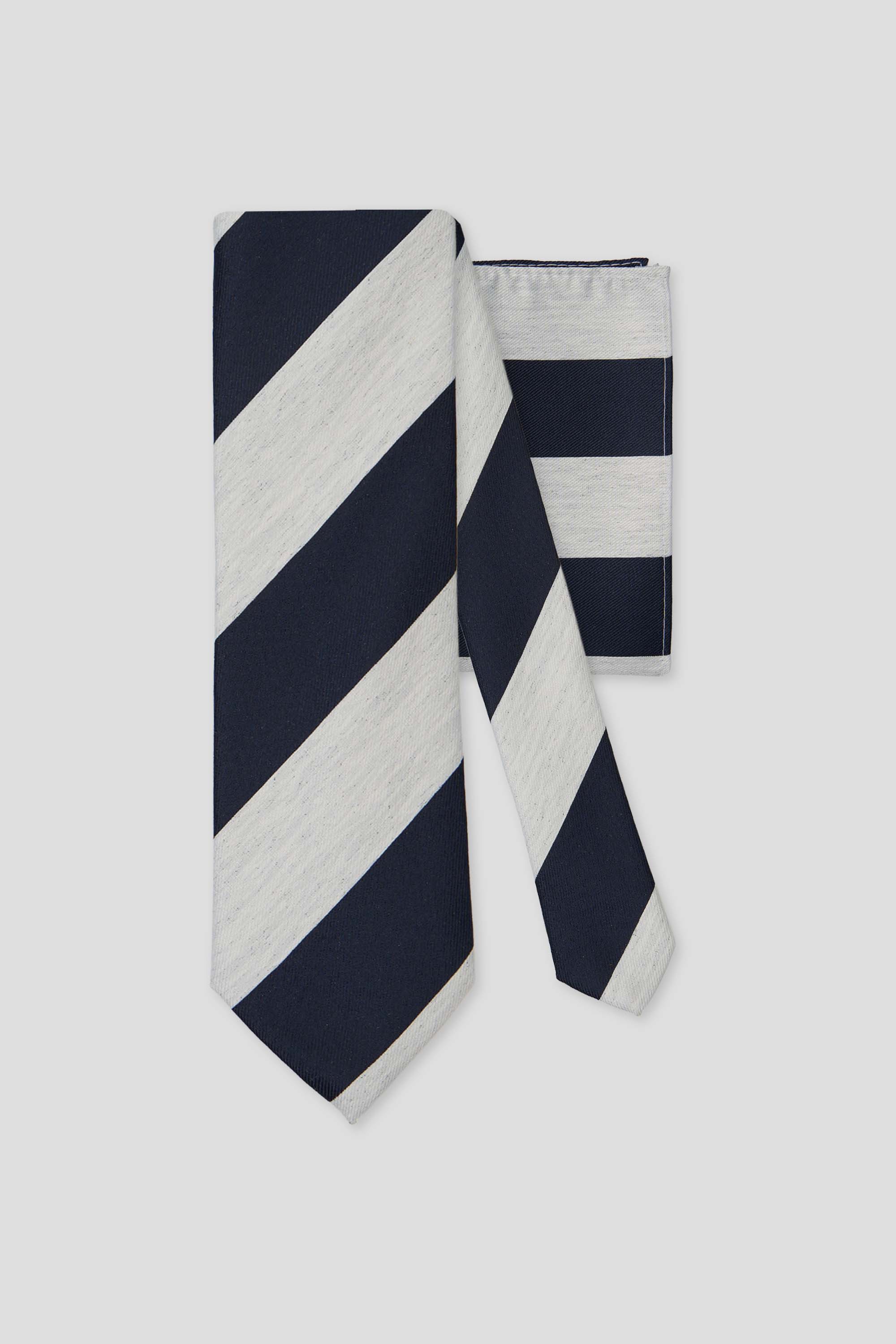 Slips & lommekluds pakke (Navy stribet) suitclub.dk