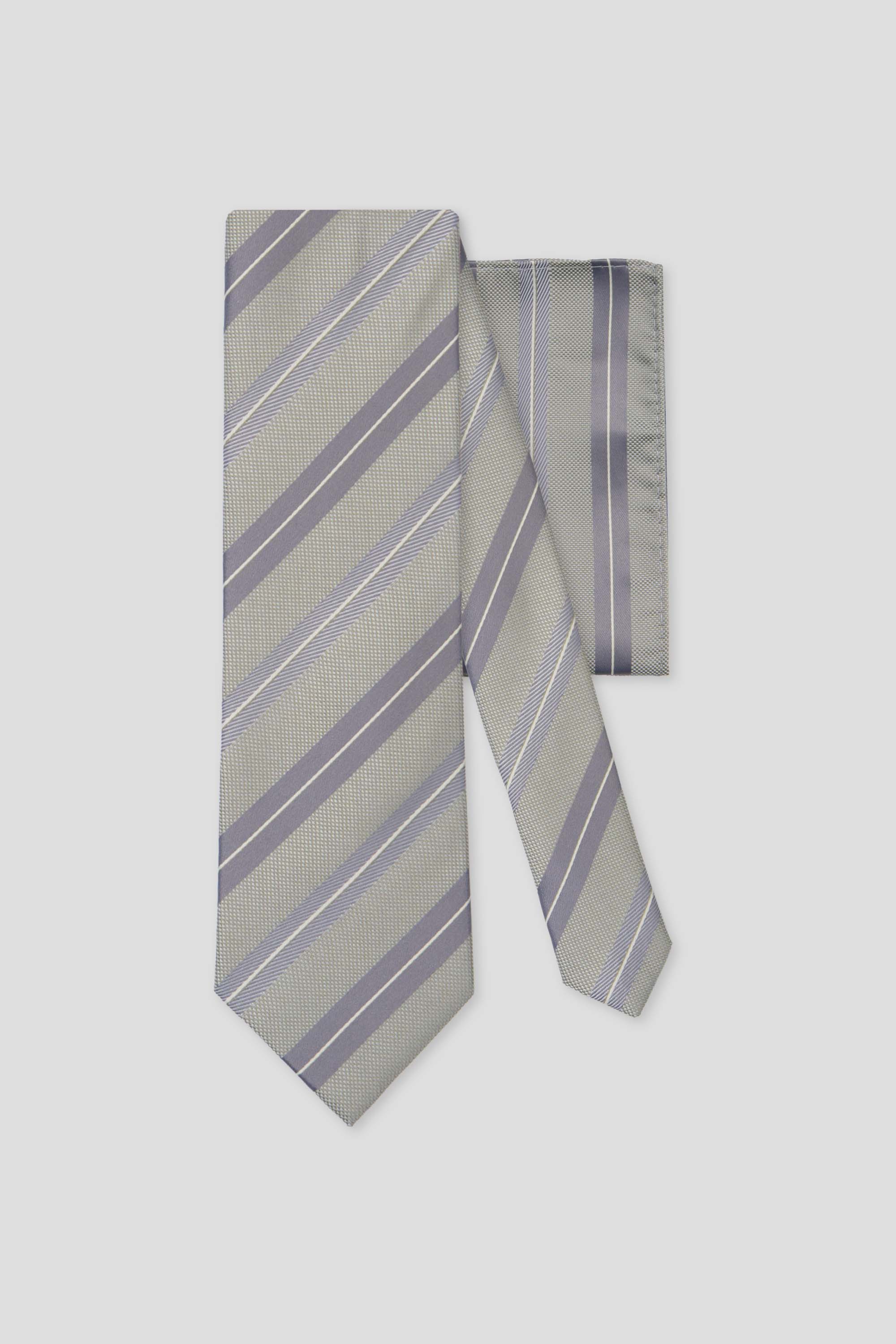 Slips & lommekluds pakke (Lysegrøn og Grå stribet) suitclub.dk